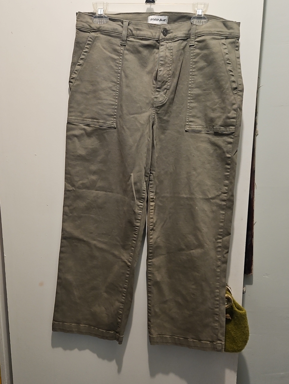 Studio Women's Olive Green Work Chinos